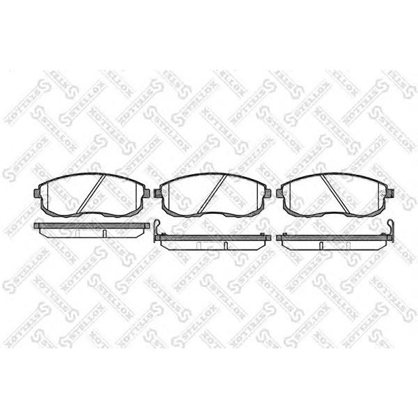 STELLOX - 304 012-SX (Колодки дисковые п. Nissan Maxima 2.0 3.0i 24V 89> 200SX 1.8T 91-93)