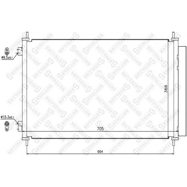 STELLOX - 10-45171-SX (Радиатор конд.- Honda CR-V all 06>)