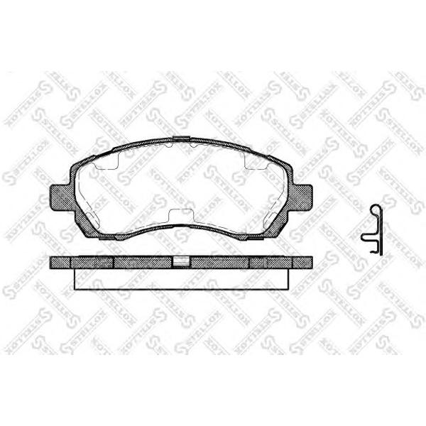 STELLOX - 658 002B-SX (Колодки дисковые п. Subaru Legacy 2.0 2.2 94-99 Impreza 1.6 2.0 96-97)