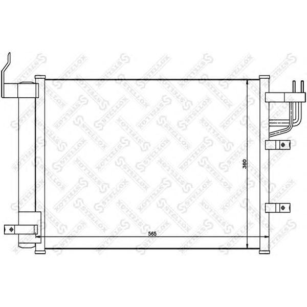 STELLOX - 10-45113-SX (Радиатор конд.- Kia Cerato all 04>)