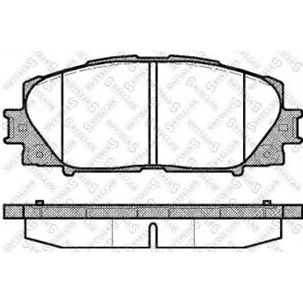 STELLOX - 002 009-SX (Колодки дисковые п. Toyota Yaris 1.0VVTi 06>)