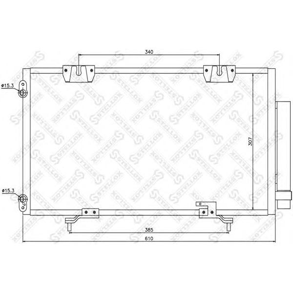 STELLOX - 10-45029-SX (Радиатор конд. Toyota Avensis all 97-00)