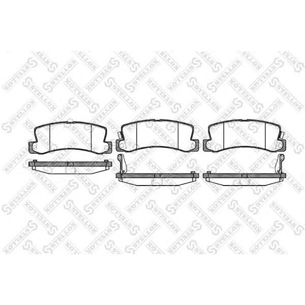 STELLOX - 225 022-SX (Колодки дисковые з. Toyota Camry 86-01 Avensis Carina 87>)