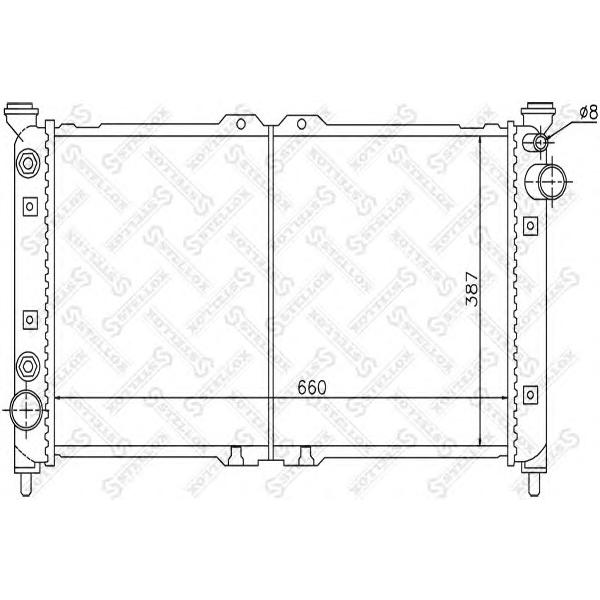 STELLOX - 10-25836-SX (Радиатор системы охлаждения АКПП Mazda Xedos 9 2.3-2.5i 93>)