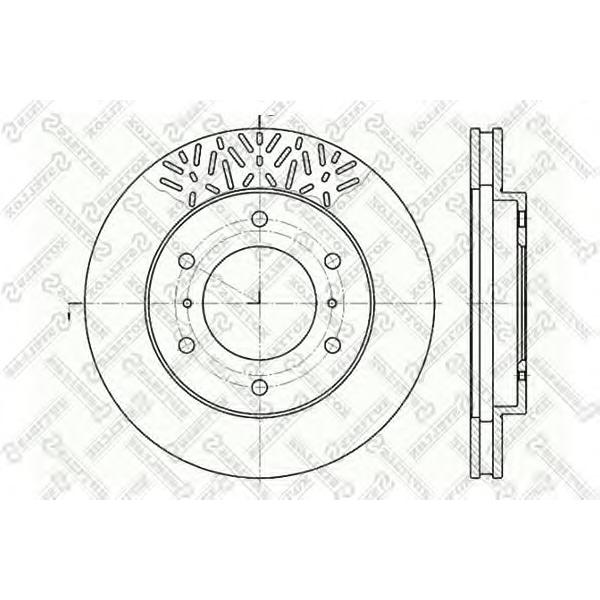 STELLOX - 6020-3033V-SX (Диск тормозной передний Ø290x26)