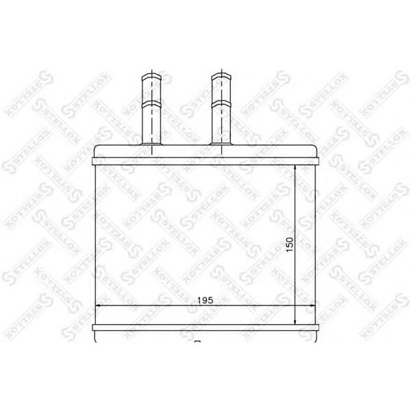 STELLOX - 82-05014-SX (Радиатор отопителя Chevrolet Aveo (T200/T250) 2003~2019)