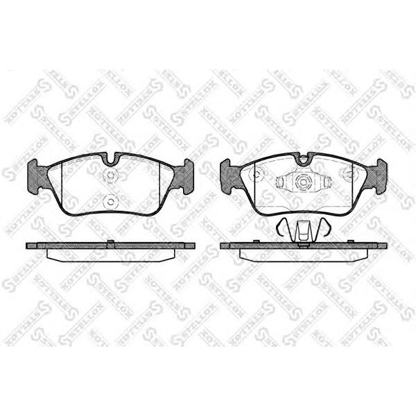 STELLOX - 395 060-SX (Колодки дисковые п. BMW E87 E90 E91 1.8 2.0i 2.0D 04>)