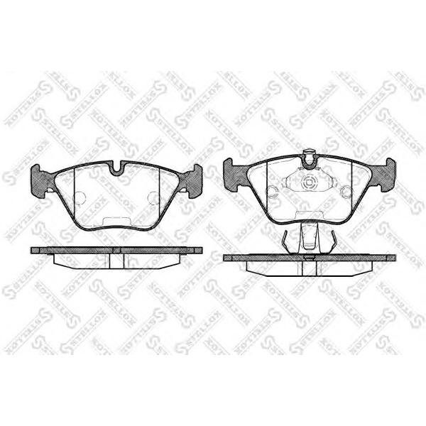 STELLOX - 281 025B-SX (Колодки дисковые п. BMW E39 2.0i-3.5i 2.5TDi 3.0D 95>)