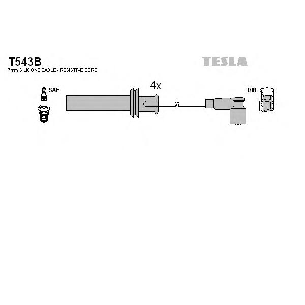 TESLA - T543B (Провода зажигания)