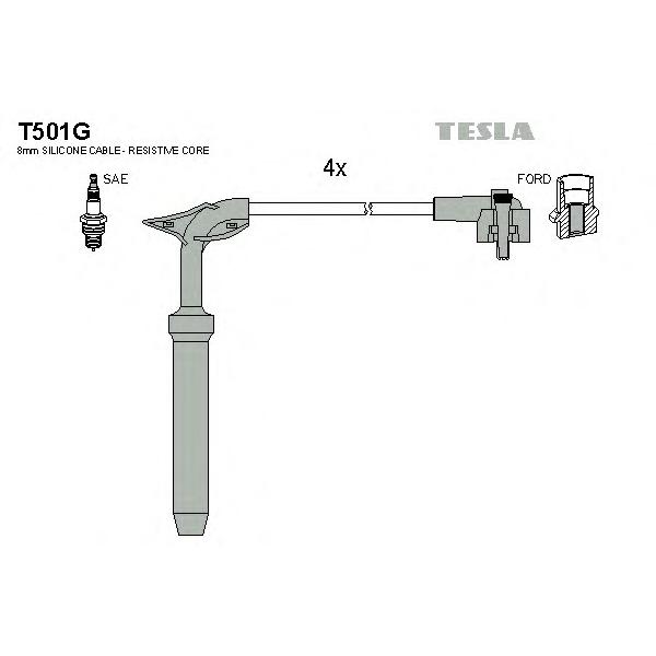 TESLA - T501G (Провода зажигания)