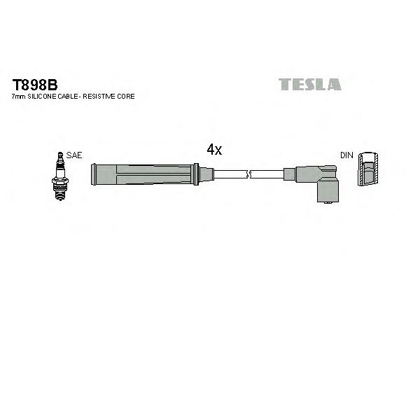 TESLA - T898B (Провода зажигания)