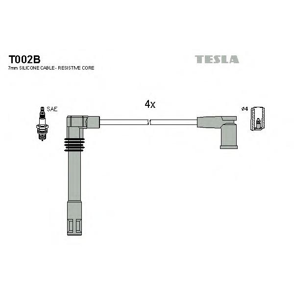 TESLA - T002B (Провода зажигания)