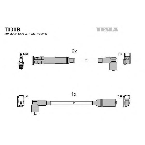 TESLA - T030B (Провода зажигания)