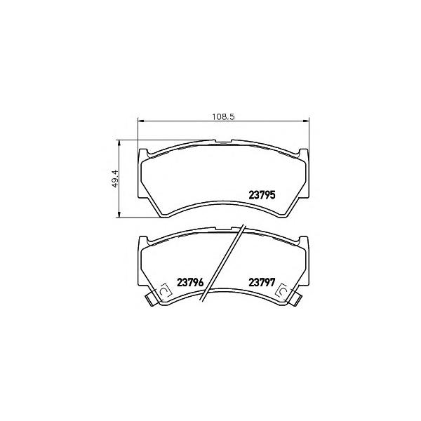 TEXTAR - 2379501 (Колодки торм.пер. Suzuki Baleno)