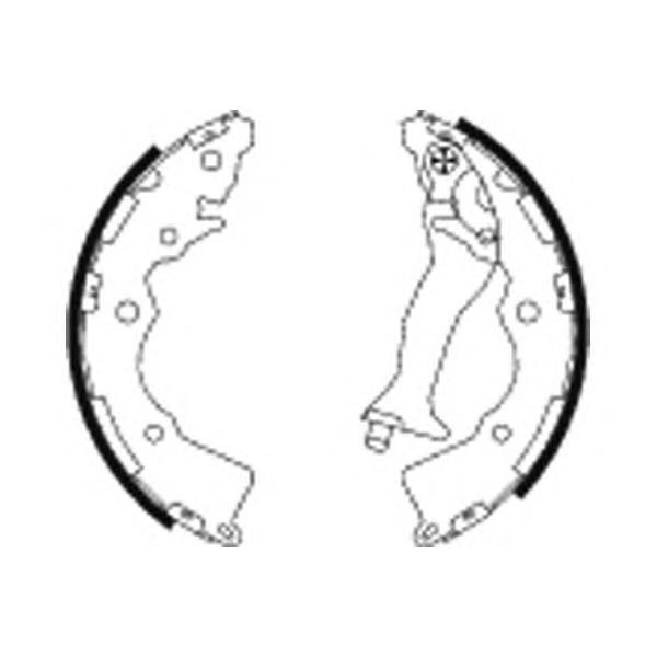TEXTAR - 91068900 (Колодки барабанные Hyundai Accent 2005~2012, KIA Rio 2005~2011)