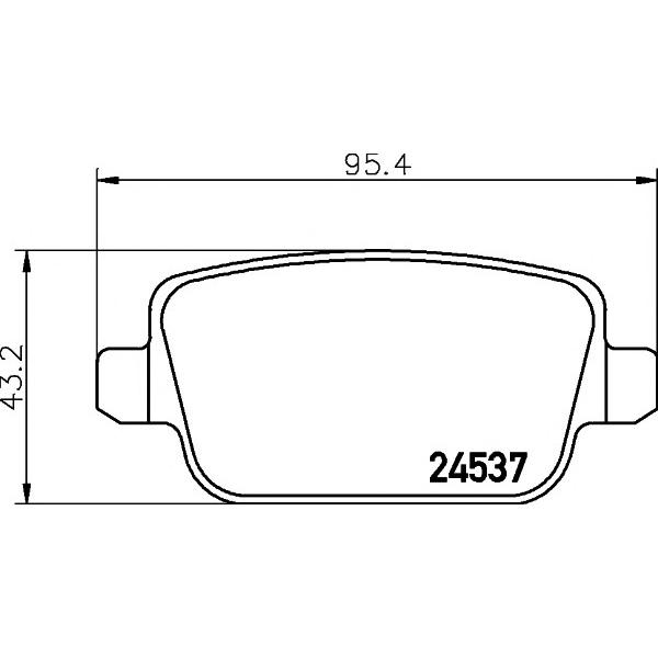 TEXTAR - 2453702 (Колодки торм. зад. диск.)