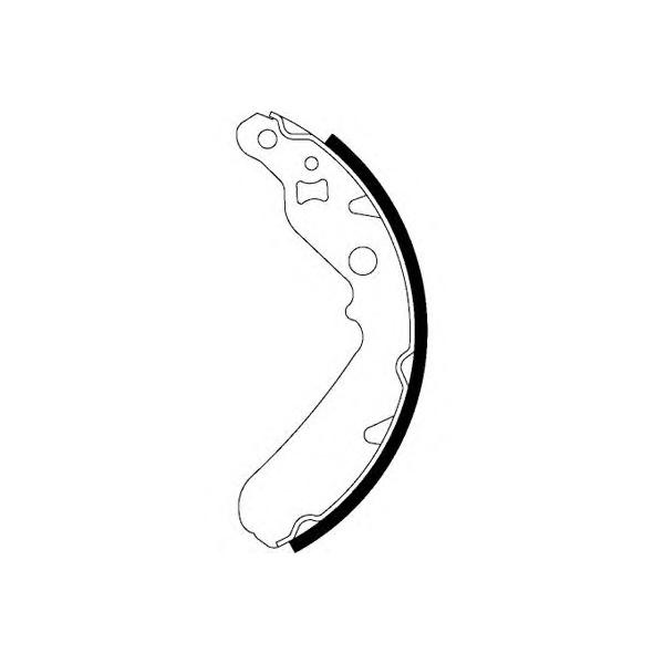 TEXTAR - 91065500 (Колодки тормозные барабанные задн DAIHATSU: CHARADE 1.0 03-, CUORE VII 0.7/0.7 4WD/0.7 Turbo Avy 4WD)