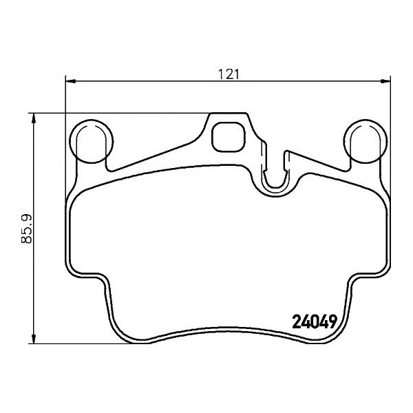 TEXTAR - 2404901 (Колодки тормозные дисковые задн PORSCHE: 911 3.6 Carrera/3.8 Carrera 4S/3.8 Carrera S 04-, 911 кабри)