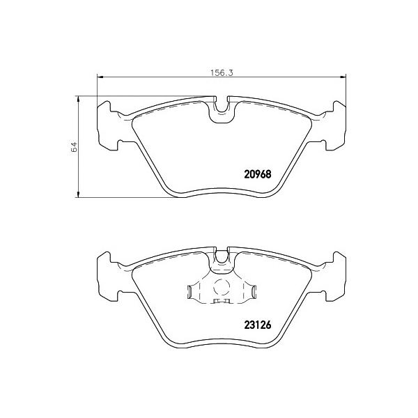 TEXTAR - 2312601 (Колодки тормозные дисковые передн DAIMLER: DAIMLER 89-, XJ 40 / 81 89-94, JAGUAR: XJ 97-03, XJ 94-9)
