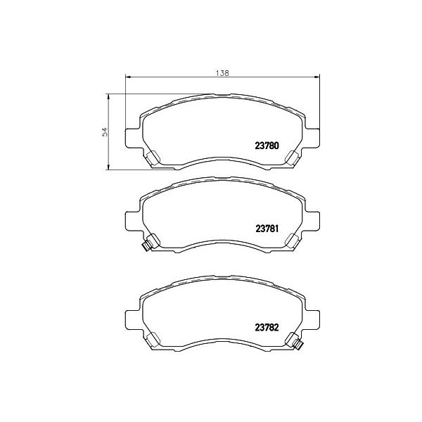 TEXTAR - 2378001 (Колодки торм.пер.)