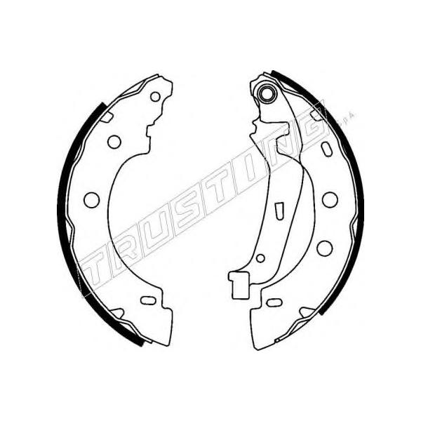 TRUSTING - 088.230 (Колодки барабанные Renault Kangoo 1997~, Nissan Kubistar 2003~)