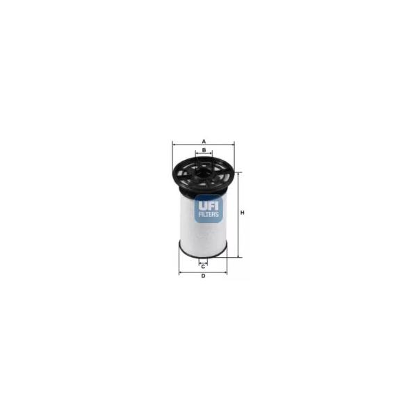 UFI - 2607600 (Paper fuel filter)