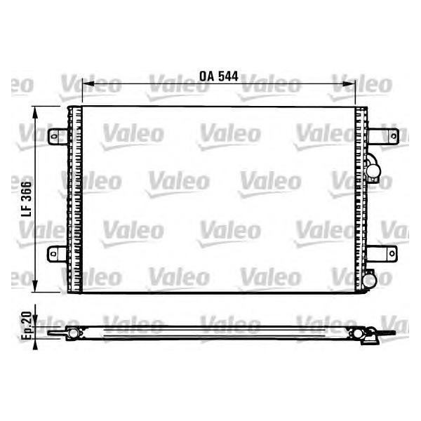 VALEO - 816948 (радиатор конд./VW Sharan, Ford Galaxy 95>)