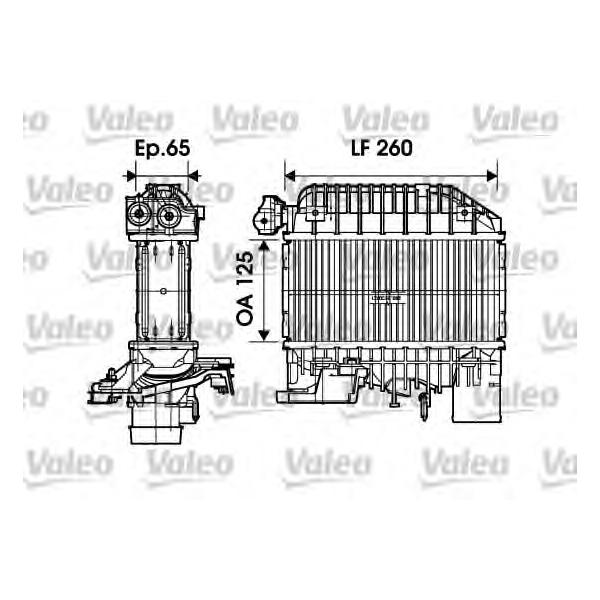 VALEO - 817698 (интеркулер/ Toyota Avensis 2.0D4D 00-03)