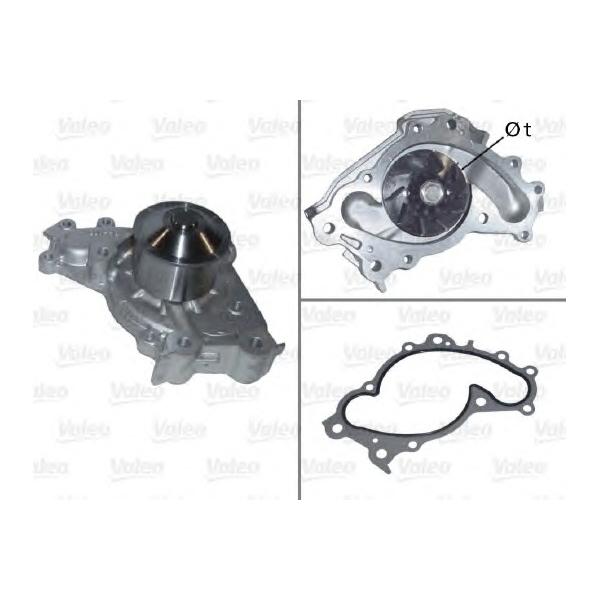 VALEO - 506618 (Насос водяной Toyota Camry (1MZ) 1993~, Highlander (1MZ, 3MZ) 2000~ / Lexus ES3x0 (1MZ, 3MZ) 2001~)