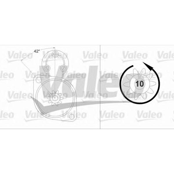 VALEO - 458221 (Стартер  VW Passat B)