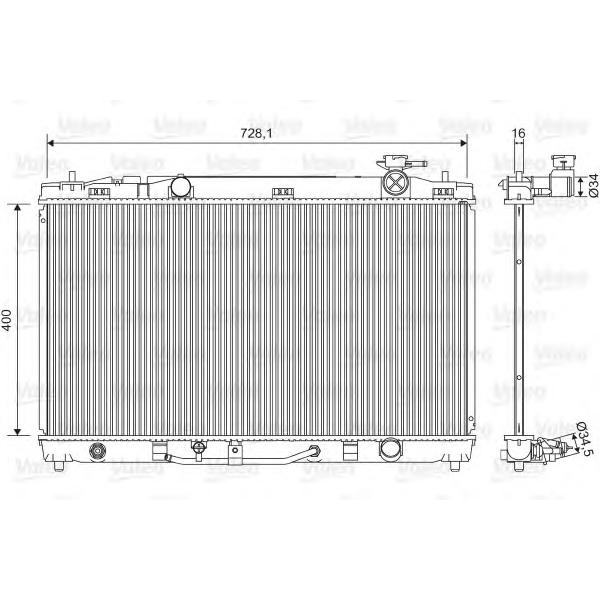 VALEO - 701595 (Радиатор двигателя Premium)