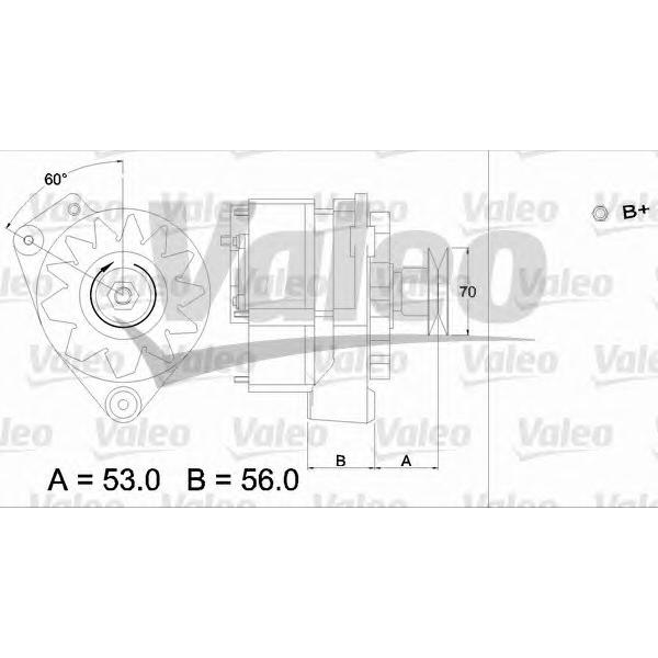 VALEO - 436228 (Генератор  VW 65A)