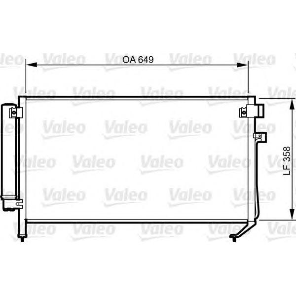 VALEO - 814312 (Конденсер кондиционера SUBARU Forester 2.0,2.5 02-)