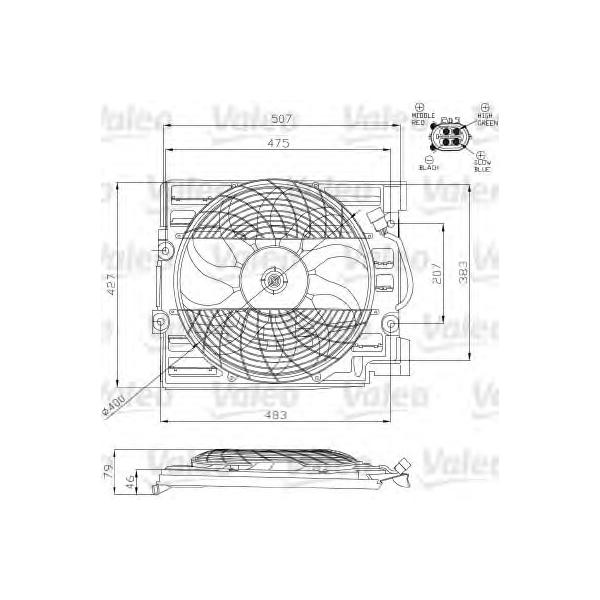VALEO - 696120 (Вентилятор кондиционера)