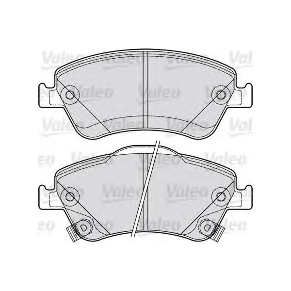 VALEO - 601040 (Тормозные колодки дисковые 601040)