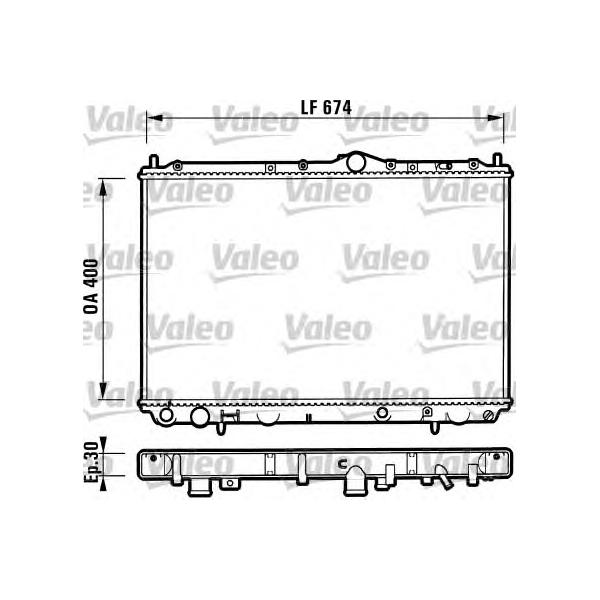 VALEO - 732525 (Радиатор охлаждения двигателя)