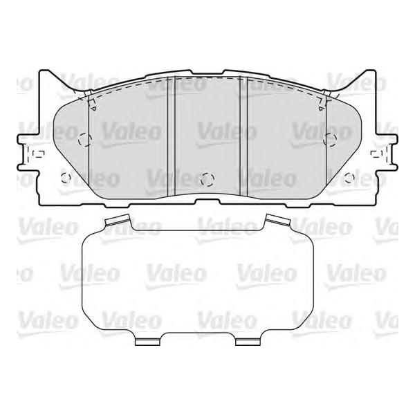 VALEO - 598890 (Комплект тормозных колодок)