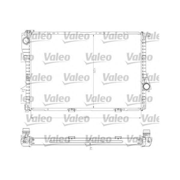 VALEO - 734277 (радиатор/ BMW E39/E38 3.5-5.0 96-03)