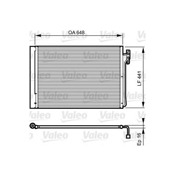 VALEO - 814165 (Радиатор кондиционера)