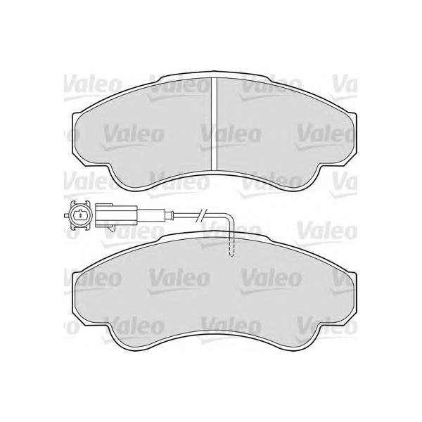 VALEO - 598569 (Колодки.торм передн.)