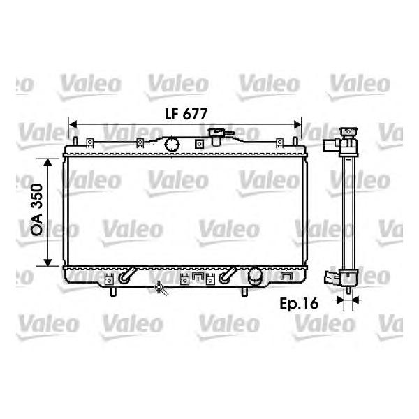 VALEO - 734 717 (Радиатор двигателя HONDA ACCORD 1.6-2.0 98-04)