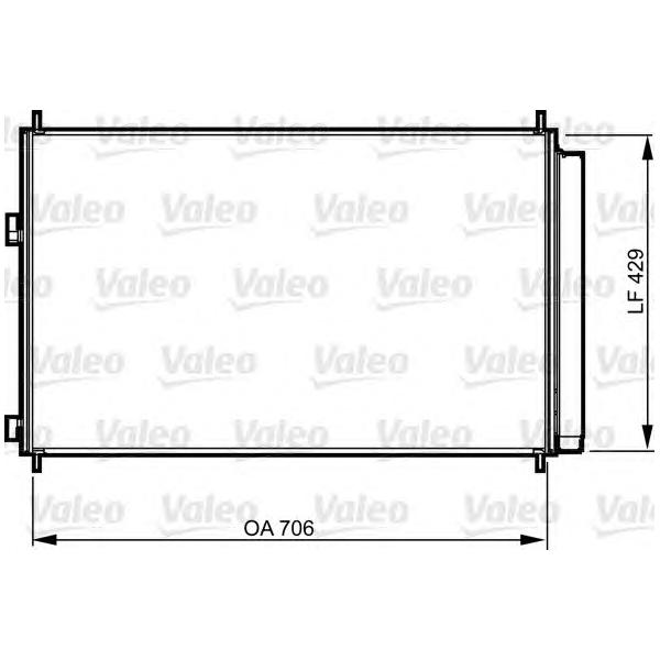 VALEO - 814 204 (Конденсер TOYOTA RAV4 2.0/2.2TD 06-)