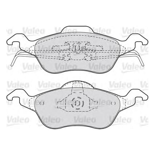 VALEO - 598317 (К-т торм колодок передних / FORD Focus-I)
