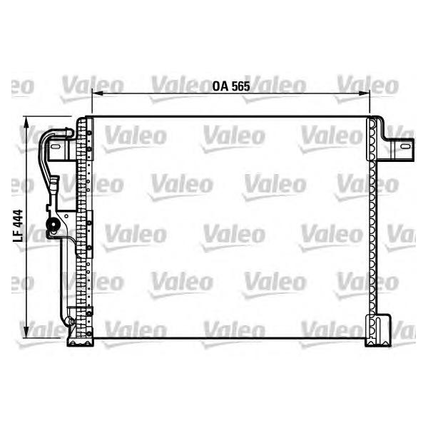 VALEO - 817023 (радиатор конд./ Jeep Grand Cherokee 4.0/5.2 93-99)