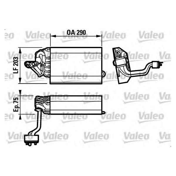 VALEO - 817433 (испаритель конд./ BMW E39 all 95>автомат.AC)