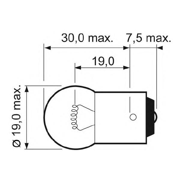 VALEO - 032 109 (Лампа R5W 12V 5W BA15s (2 шт.))