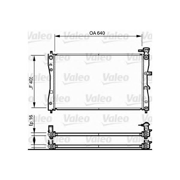 VALEO - 735 055 (Радиатор MITSUBISHI COLT 1.1-1.5 04-)