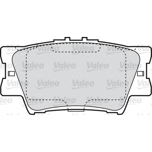 VALEO - 598819 (Колодки тормозные задние)