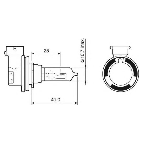 VALEO - 032011 (Лампа галогеновая H9 12v 65w)
