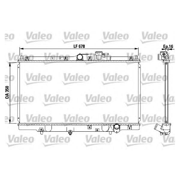 VALEO - 731471 (радиатор/ Honda Accord/Prelude 2.0-2.3 93>)